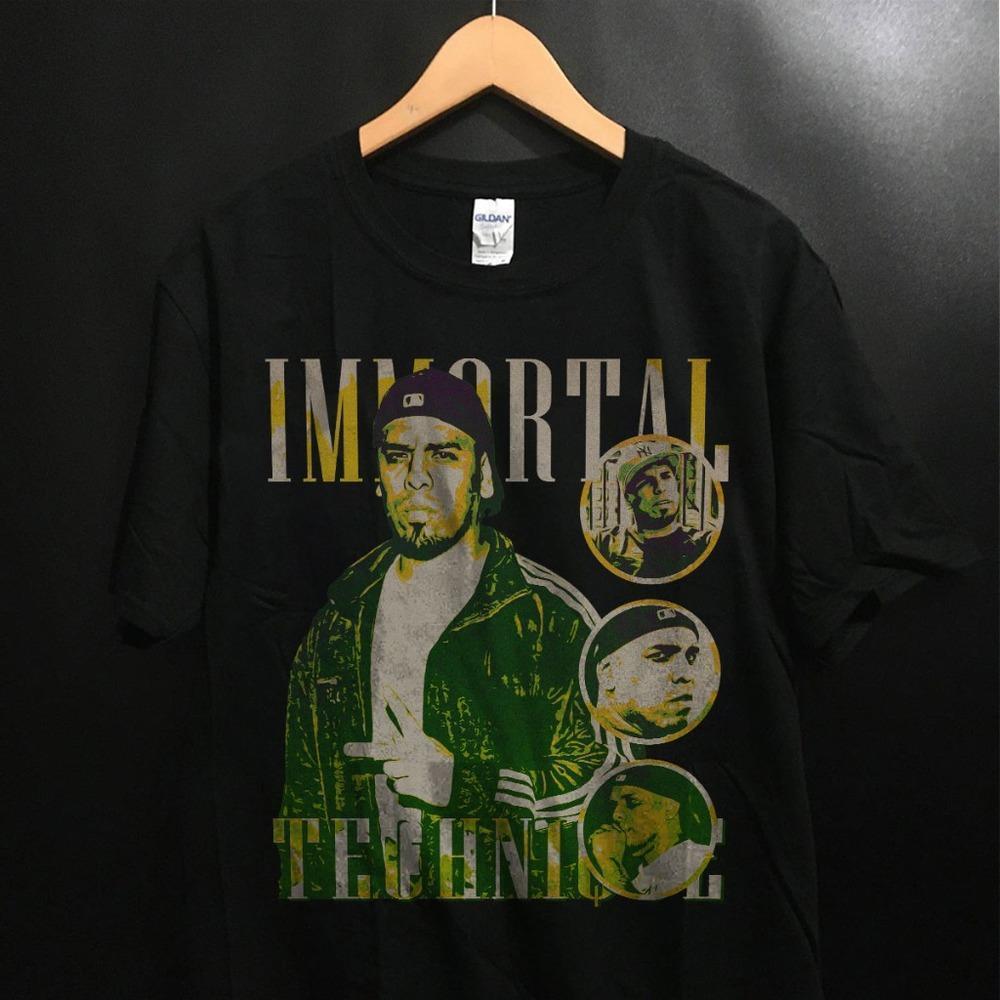 Immortal Technique - Unisex Black Hip Hop Graphics Shirt